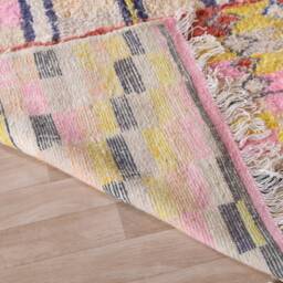 Authentic Boujaad Rug, Soft Moroccan Rug 5x8 Ft - thumbnail 4