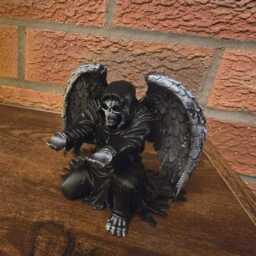 Kneeling Reaper Pen Holder Desk Ornament Novelty Item - thumbnail 2