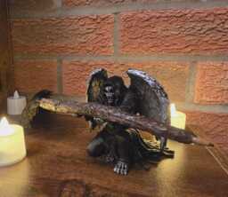 Kneeling Reaper Pen Holder Desk Ornament Novelty Item - thumbnail 1
