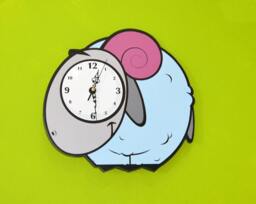 Cute Little Ram Cartoon - Wall Clock