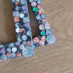 Halloween Style Clay Slice Photo Frame 4 X 6 Inches - thumbnail 1