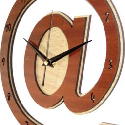 Wooden @ Clock - At/Arroba Geek Gift. Handmade Inuk - thumbnail 3