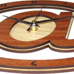 Wooden @ Clock - At/Arroba Geek Gift. Handmade Inuk - thumbnail 2