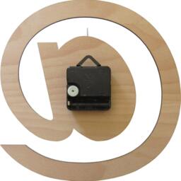 Wooden @ Clock - At/Arroba Geek Gift. Handmade Inuk - thumbnail 4