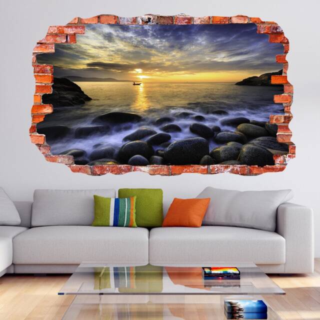 Sea Sunset Wall Decal Sticker Mural Poster Print Art Home Office Decor Dl11 - image 1