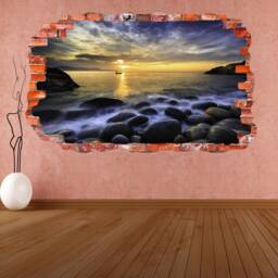 Sea Sunset Wall Decal Sticker Mural Poster Print Art Home Office Decor Dl11 - thumbnail 2