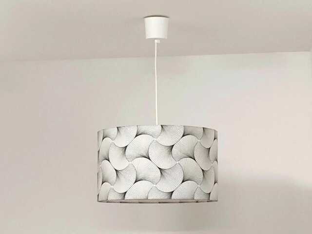 Modern Black & White Geometric Patterned Lampshade/Pendant Light - Perfect For Christmas, Birthdays, Or Any Other Occasion Chic Decoration - image 1