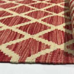 Hand Made Wool Kilim Rug Custom Modern Flatweave Area Rug - thumbnail 2