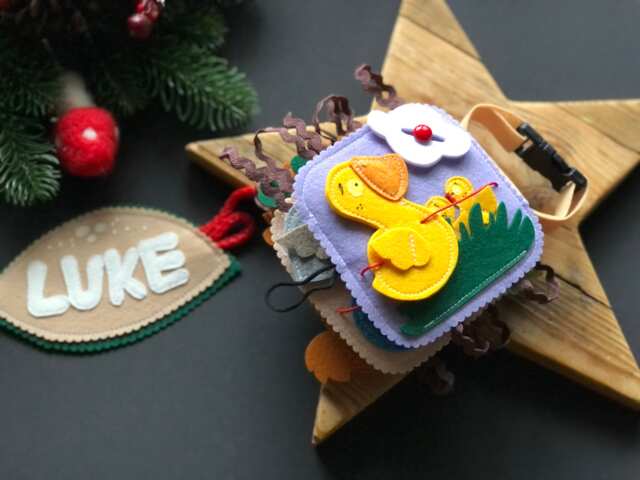 Personalised Felt Quiet Book From 6 Month To 2 Years, Educational Book, Felt Busy Book, Baby Activity - image 1