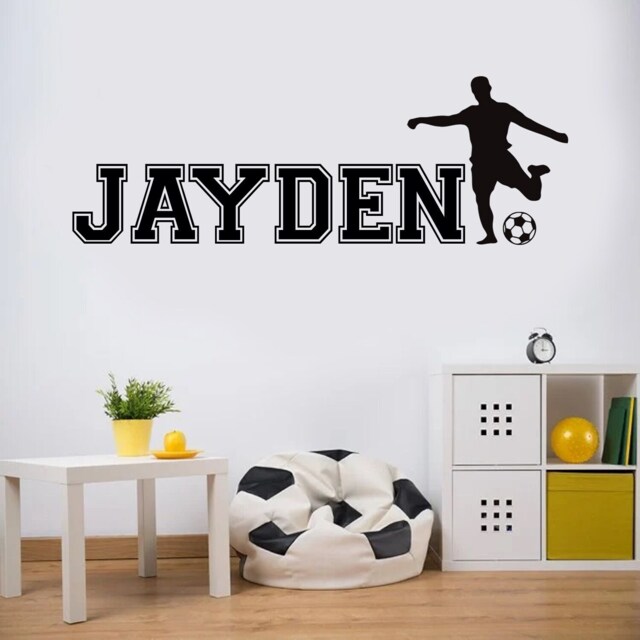 Personalized Football Wall Decal Boys/Girls Bedroom Decor Fb9B - image 1