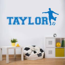 Personalized Football Wall Decal Boys/Girls Bedroom Decor Fb9B - thumbnail 2