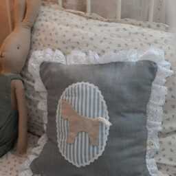 Horse Nursery Pillow, Kids Farm Animal Cushion, Pony Room Decor, Horse Lover Gift, Theme Nursery, Baby Bedding, 1st Gift - thumbnail 3