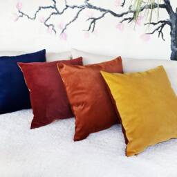 Velvet Pillow Cover Two-Tone Scandinavian Home Decor - thumbnail 2