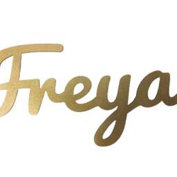 Gold Cut Out Wooden Name Sign - Price Per Letter - thumbnail 2