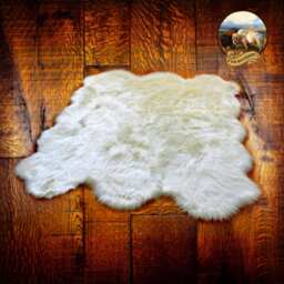 Faux Sheepskin Rug - Plush Shag Fur Accent, Usa Made - thumbnail 2