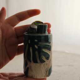 Handmade Ceramic Toucan Vase Tropical Flower Pot, Plant Lover Gift - thumbnail 2
