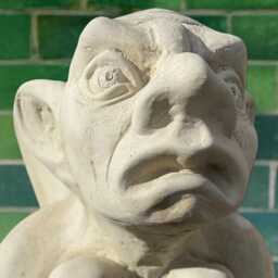 Massive Gargoyle Statue Concrete Gothic Troll Sculpture Large Garden Gremlin Ornament Stone Yard Art Monster Figurine Gargoyle Decor Gift - thumbnail 4