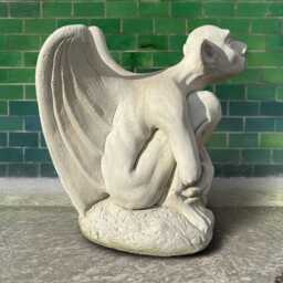Massive Gargoyle Statue Concrete Gothic Troll Sculpture Large Garden Gremlin Ornament Stone Yard Art Monster Figurine Gargoyle Decor Gift - thumbnail 2