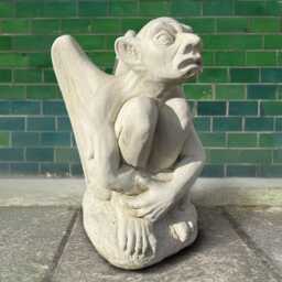 Massive Gargoyle Statue Concrete Gothic Troll Sculpture Large Garden Gremlin Ornament Stone Yard Art Monster Figurine Gargoyle Decor Gift - thumbnail 1