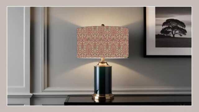 William Morris Snakeshead Wine Lampshade, Handmade Fabric Lamp Shade, Drum Oval Empire Or Candle Clip, Ceiling Pendant Table - image 1