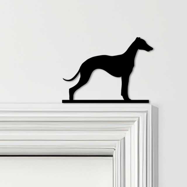 Door Topper Greyhound Dog Various Colours Top Of Decorative Sign - Sign, Novelty Wall Decor, Frame Art, Art - image 1
