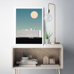 Le Corbusier Unit?? D'habitation Modern Architecture Art Print - Graphic Illustration Abstract Poster - thumbnail 3