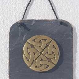 Celtic Knotwork Handmade Slate Wall Hanging Plaque - thumbnail 2