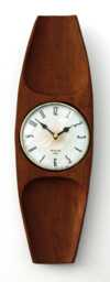 Wooden Wall Clock - New 43cm Vintage Retro Handmade Mid Century Style Country Gift Off The Clocks