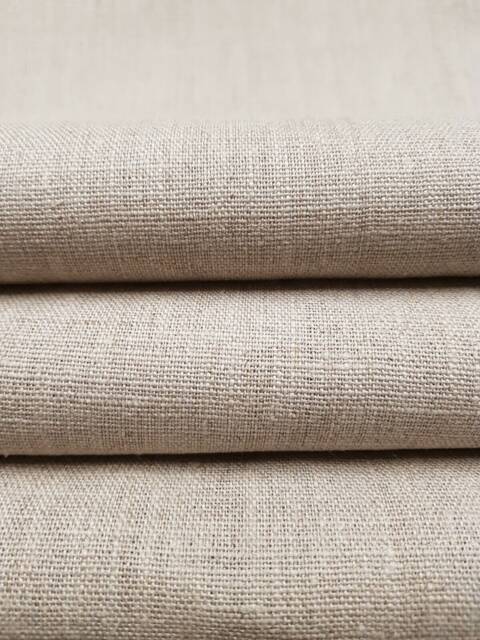 Natural Linen Fabric Sample, Made-To-Measure Roman Blind - image 1