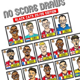 Sunderland Volume 5 - Black Cats 25/26 Edition A3 Print Of 25 Wonky No Score Draws Doodles Of Safc's Premier League Squad - thumbnail 2