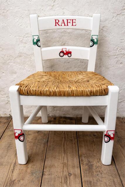 Personalised Decoupagedchildren's Chair - Tractor Theme Made To Order - image 1