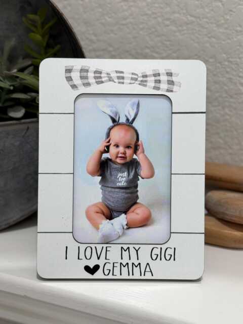 Personalized Gigi Birthday Gift Picture Frame From Grandkids Christmas 4x6 Photo I Love My - image 1