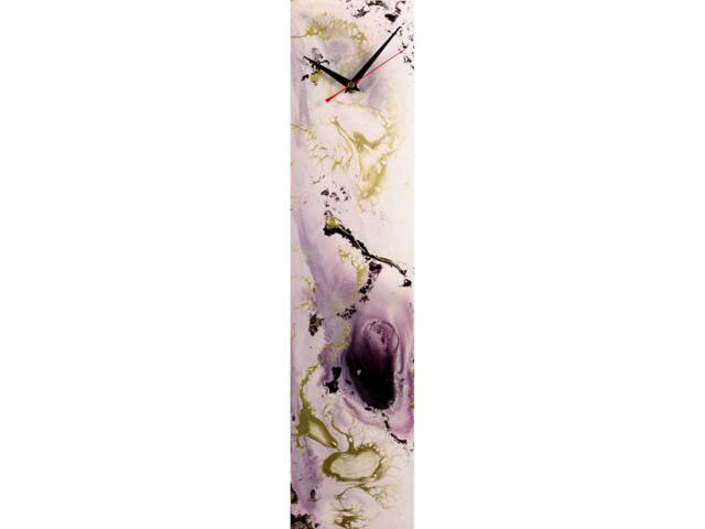 Lilac Home Decor Contemporary Wall Clock, Pink Gift For Her, Grandma Present, Luxury Art Bespoke Decor, Present New - image 1
