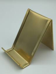 Vertical Brass Card Holder Home Office Desk Accessory