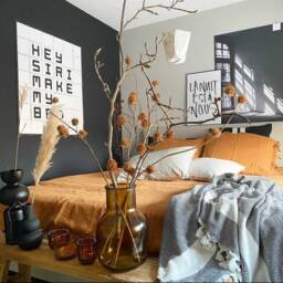 Handmade Linen Duvet Cover, Cinnamon Terracotta, Stonewashed Soft - thumbnail 2