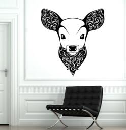 Wall Vinyl Deer Fawn Animal Ornament Mural Decal Sticker 1754Dz - thumbnail 1