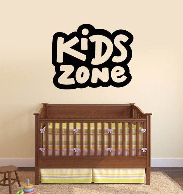 Kids Zone Vinyl Wall Decal Nursery Room Art Decor Stickers Mural - #2583Di - image 1