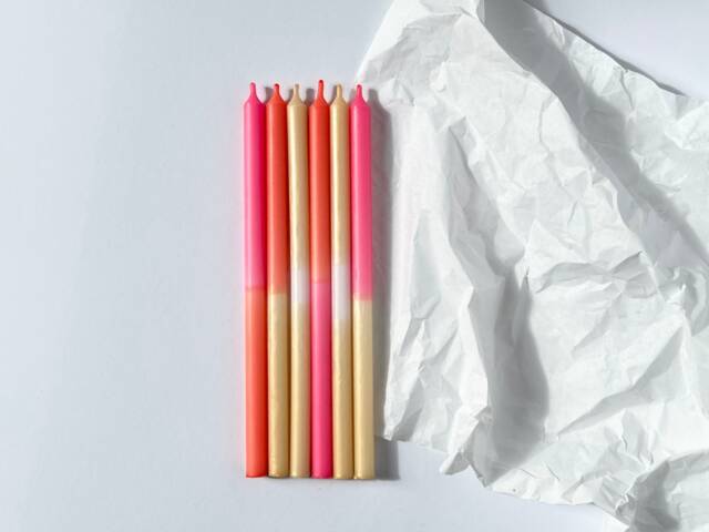 No. 34 - Set Of 6 Taper Candles Thin