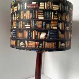 Bookshelf Lampshade Vintage Book Spine Light Shade - thumbnail 4