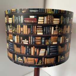 Bookshelf Lampshade Vintage Book Spine Light Shade - thumbnail 3
