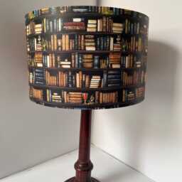 Bookshelf Lampshade Vintage Book Spine Light Shade - thumbnail 2