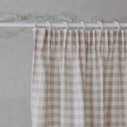 Pencil Pleat Linen Curtain - Moss Green Window Panel, Natural Washed Drapery, Custom Size For Living Room, Bedroom Or Kitchen - thumbnail 4