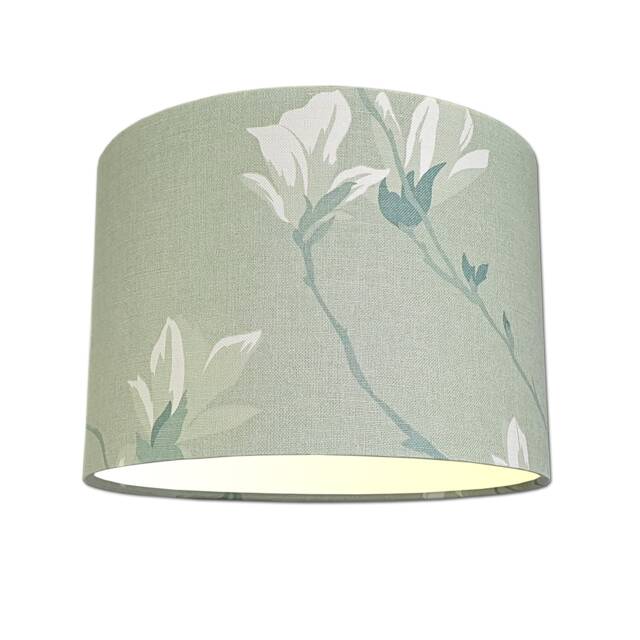 Lampshades in Laura Ashley Magnolia Grove Hedgerow Green Fabric Handmade Free Delivery - image 1