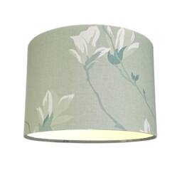 Lampshades in Laura Ashley Magnolia Grove Hedgerow Green Fabric Handmade Free Delivery - thumbnail 1
