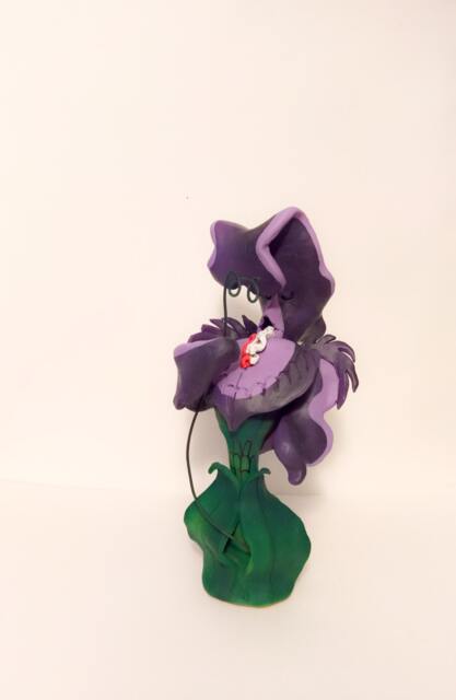 Alice in Wonderland - Flower Handmade Polymer Clay Action Figure. Unique Collectible - image 1