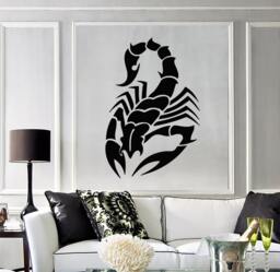 Wall Vinyl Decal Scorpion Desert Killer Horoscopes Modern Living Room Decor - #2407Dn - thumbnail 1