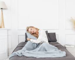 Waffle Linen Throw Blanket, Picnic Organic Stonewashed Rustic, Bedroom Decor, Picnic, Valentines Day Gift - thumbnail 1
