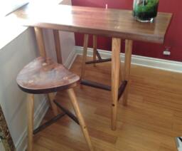 Table & Stools in Walnut Ash - thumbnail 1