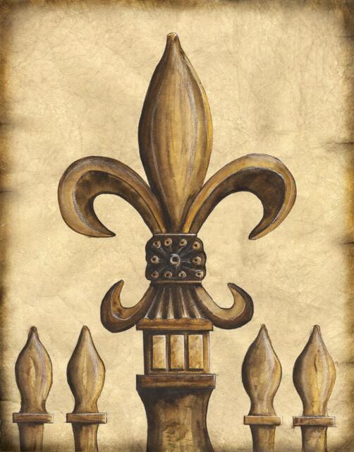 Fleur De Lis Fence Art Print 11x14, De Lis, French Quarter, France, New Orleans, Gulf Coast, Flower Of The Lily - image 1