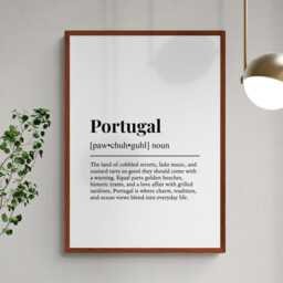 Portugal Funny Definition Europe Gift Wall Art Print - thumbnail 2